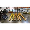 Image 1 : GROUP OF (3) 2500KG CAPACITY YELLOW PALLET JACKS