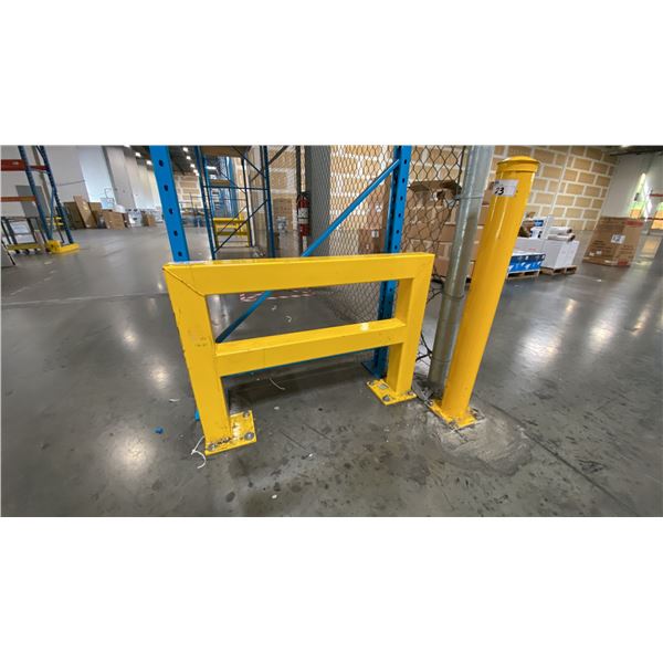 GROUP OF (7) ASSORTED METAL SAFETY BARRIERS (YELLOW)
