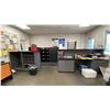 Image 1 : LARGE GROUP OF OFFICE FURNITURE - DESKS, FILING CABINETS, OFFICE CHAIRS RECEPTION COUNTER,
