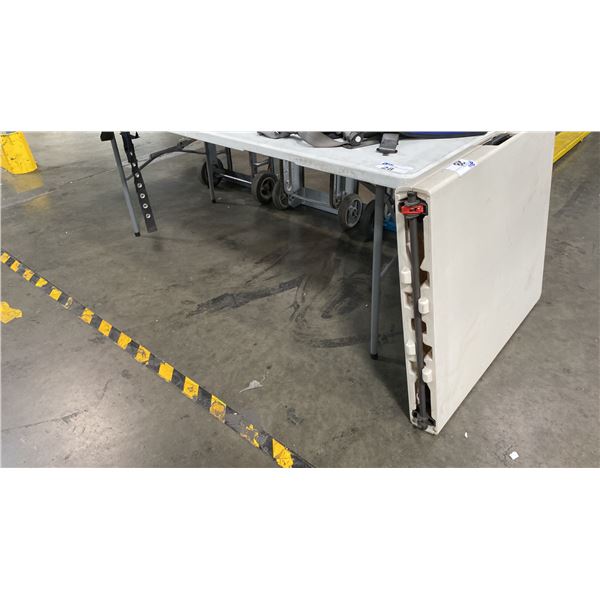 2 FOLDING UTILITY TABLES (6FT X 2 1/2FT)
