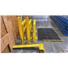 Image 2 : GROUP OF (7) ASSORTED METAL SAFETY BARRIERS (YELLOW) AND (2)