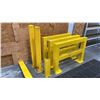 Image 3 : GROUP OF (7) ASSORTED METAL SAFETY BARRIERS (YELLOW) AND (2)