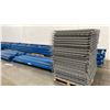 Image 4 : BLUE PALLET RACKING - (6) 22FT X 3 1/2FT UPRIGHTS 4" X 2 3/4" WITH 6" X 8" X 3/8" THICK
