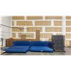 Image 1 : BLUE PALLET RACKING - (10) 24FT X 3 1/2FT UPRIGHTS 4" X 2 3/4" WITH 6" X 8" X 3/8" THICK