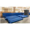 Image 2 : BLUE PALLET RACKING - (10) 24FT X 3 1/2FT UPRIGHTS 4" X 2 3/4" WITH 6" X 8" X 3/8" THICK