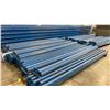 Image 3 : BLUE PALLET RACKING - (10) 24FT X 3 1/2FT UPRIGHTS 4" X 2 3/4" WITH 6" X 8" X 3/8" THICK