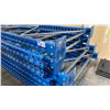 Image 5 : BLUE PALLET RACKING - (10) 24FT X 3 1/2FT UPRIGHTS 4" X 2 3/4" WITH 6" X 8" X 3/8" THICK