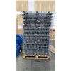 Image 3 : BLUE PALLET RACKING - (6) 22FT X 3 1/2FT UPRIGHTS 4" X 2 3/4" WITH 6" X 8" X 3/8" THICK