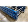 Image 5 : BLUE PALLET RACKING - (6) 22FT X 3 1/2FT UPRIGHTS 4" X 2 3/4" WITH 6" X 8" X 3/8" THICK