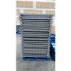 Image 3 : BLUE PALLET RACKING - (6) 22FT X 3 1/2FT UPRIGHTS 4" X 2 3/4" WITH 6" X 8" X 3/8" THICK