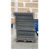 Image 3 : BLUE PALLET RACKING - (5) 22FT & (1) 24FT X 3 1/2FT UPRIGHTS 4" X 2 3/4" WITH 6" X 8" X 3/8" THICK