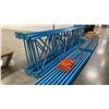Image 3 : BLUE PALLET RACKING - (6) 16FT X 3 1/2FT UPRIGHTS 3 1/4" X 2" WITH 6" X 8" X 3/8" THICK