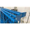 Image 3 : BLUE PALLET RACKING - (7) 16FT X 3 1/2FT UPRIGHTS 3 1/4" X 2" WITH 6" X 8" X 3/8" THICK