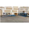 Image 1 : ASSORTED BLUE/ORANGE AND GREY PALLET RACKING - (10) ASSORTED SIZE UPRIGHTS, (39) ASSORTED