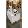 Image 1 : PALLET OF PREMIUM STRETCH WRAP, SAFETY VESTS AND LAUNDRY DETERGENT