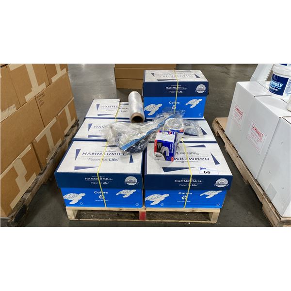 7 BOXES OF YELLOW PRINTER PAPER
