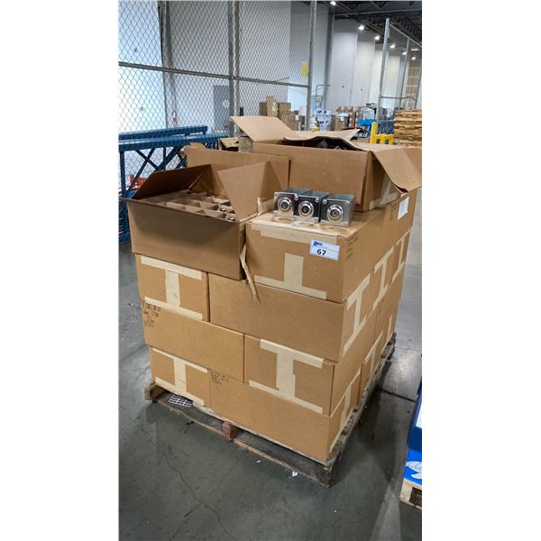 PALLET OF GREENWALD COMMERCIAL VENDING/LAUNDRY MACHINE COIN LOCK BOXES
