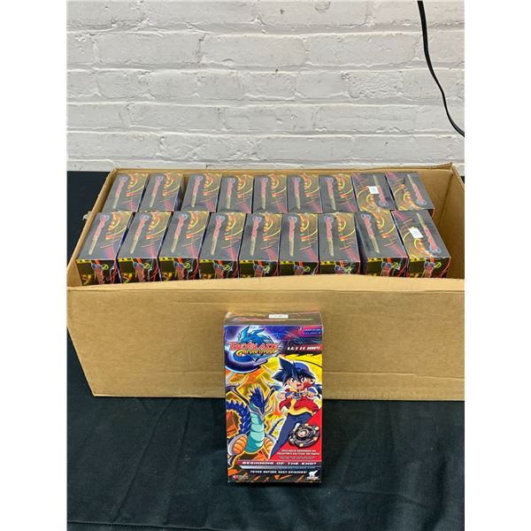 Lot of 19 Beyblade G Revolution SEALED VHS Tapes with Beyblade Parts