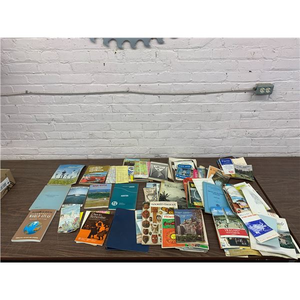 Lot of Travel Brochures, Maps, Pamphlets, Vintage Ephemera