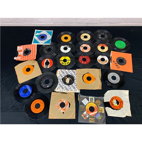 Lot of 25 Singles 45s