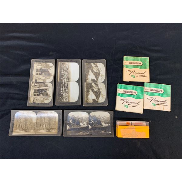 Lot of Antique Picture Slides, Viewmaster Reels, Kodachrome Slides