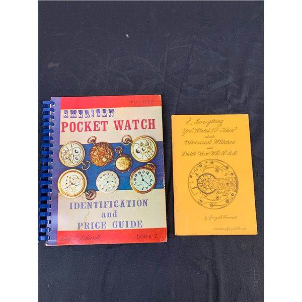 Lot of 2 Vintage Pocket Watch Identification Book and George Townsend Watch Information Book