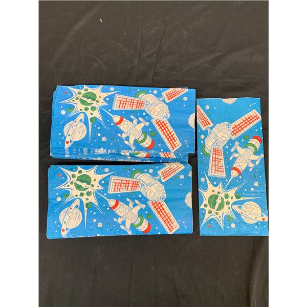 Approx 65 Vintage Space / Science Theme Popcorn Bags