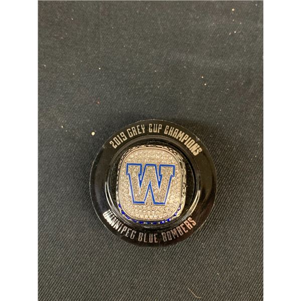 2019 Grey Cup Champions Winnipeg Blue Bombers CFL Ring Size 10.5