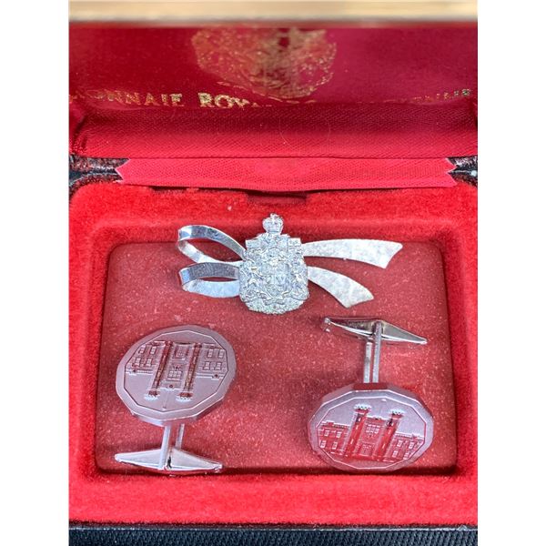 Royal Canadian Mint Cufflinks and Sterling Pin