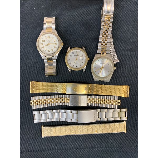Lot of Quartz Watches & Extra Bands