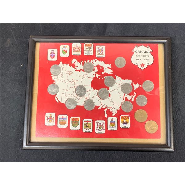Canada 1992 Province Quarter & Loonie Set