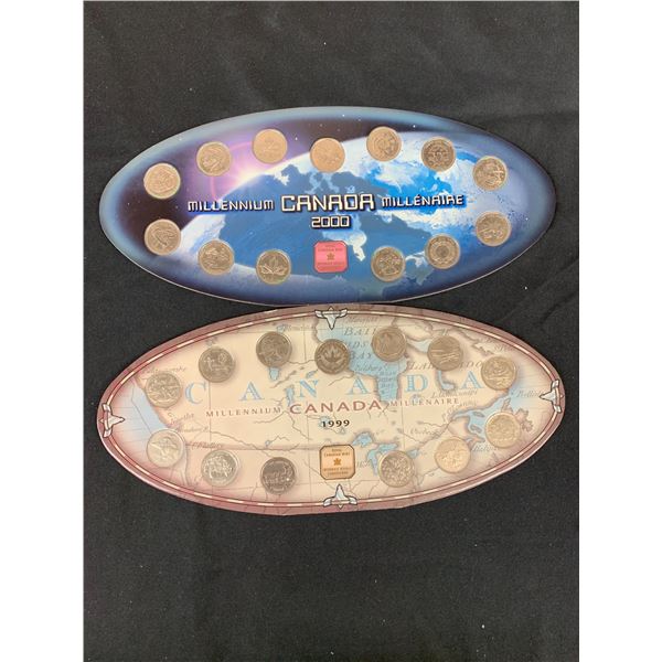1999 and 2000 Canada Millennium RCM Coin Sets