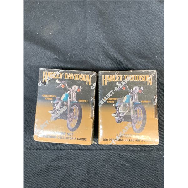 2 Factory Sealed Harley Davidson Motorcycle Card Sets