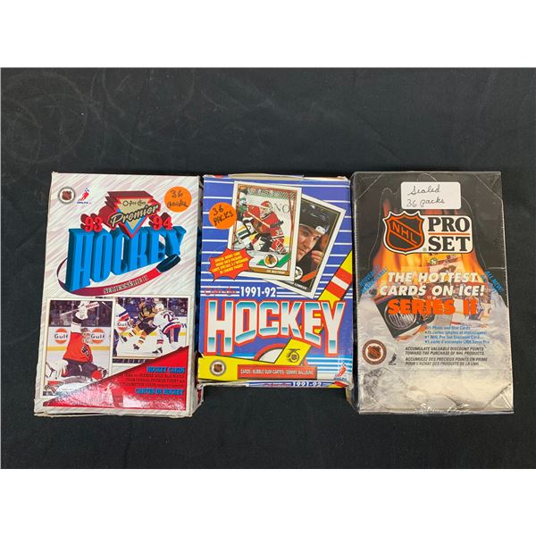 3 Boxes 1990-1993 Sportscard 36 Packs Per Box