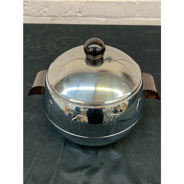 Vintage Chrome Penguin Cooler Canister West Bend