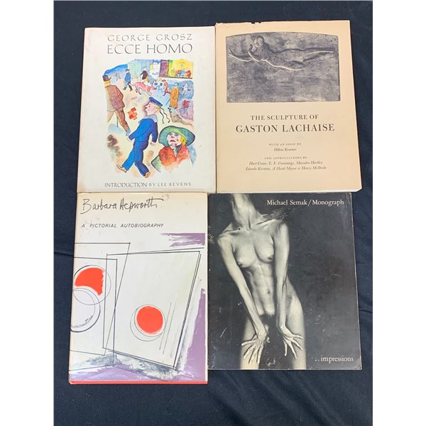 Lot of 4 Art & Photography Books Ecce Homo, Gaston Lachaise, etc