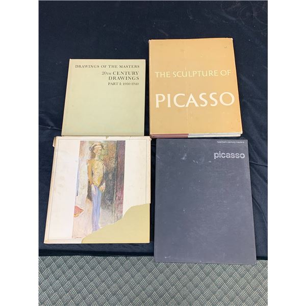 Lot of 4 Art Books Picasso, Drawings of the Masters 1900-1940s, Harold Town Drawings