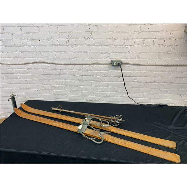 Vintage Wooden Skis