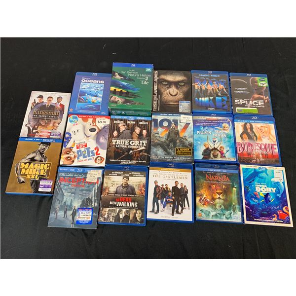 Lot of 17 Blu-Ray Movies Finding Dory, Splice, Burlesque, Inception, etc