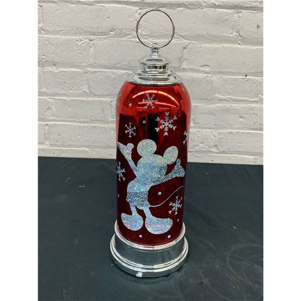 Light Up Sparkling Mickey Mouse Disney Lava Lamp Style Decoration *works* 15" tall