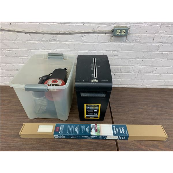 Bin of 4pcs Household Coffee Makers Breville, Nespresso, Paper Shredder and Window Blinds