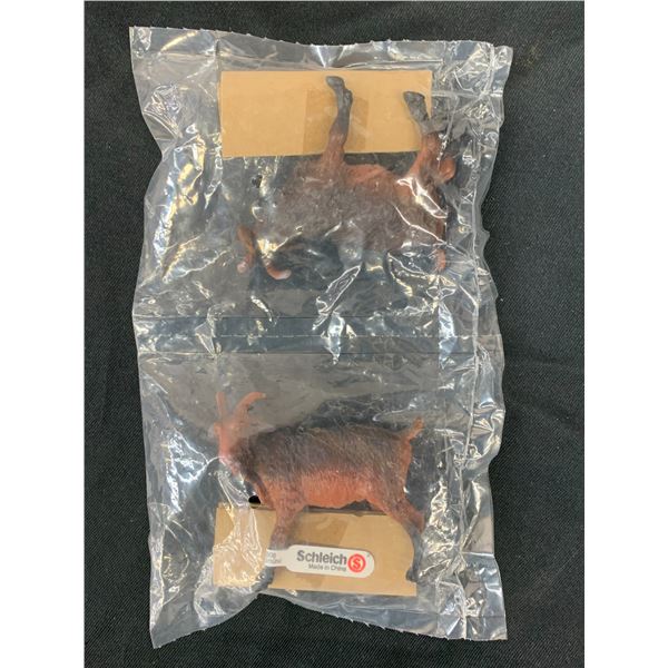 2 Schleich Goat Plastic Toy Goats NEW
