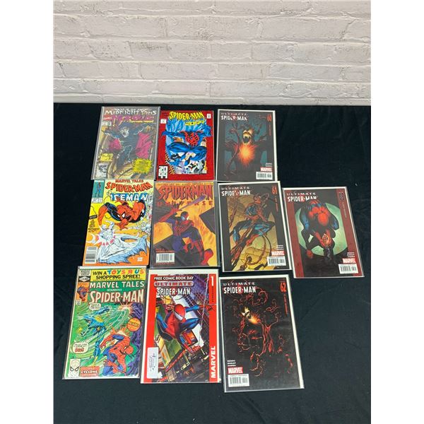 Lot of 10 Comic Books Spider-Man Assorted