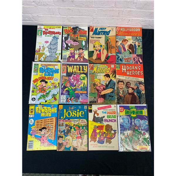 Lot of 12 Vintage Comic Books Dell, Carlton, Whitman, Flintstones, etc