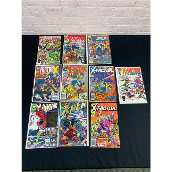Lot of 10 Vintage Comic Books, X-Factor, X-Men