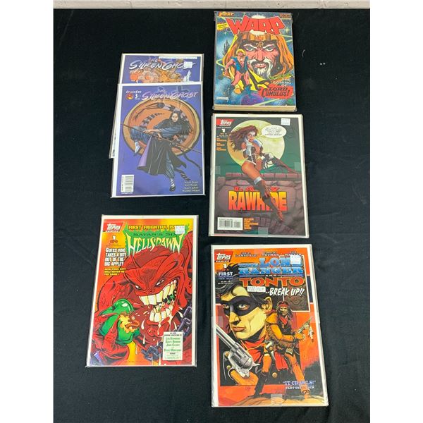 Lot of 5 Complete Runs Mini Series Comic Books WARP, Silken Ghost, Lady Rawhide, etc
