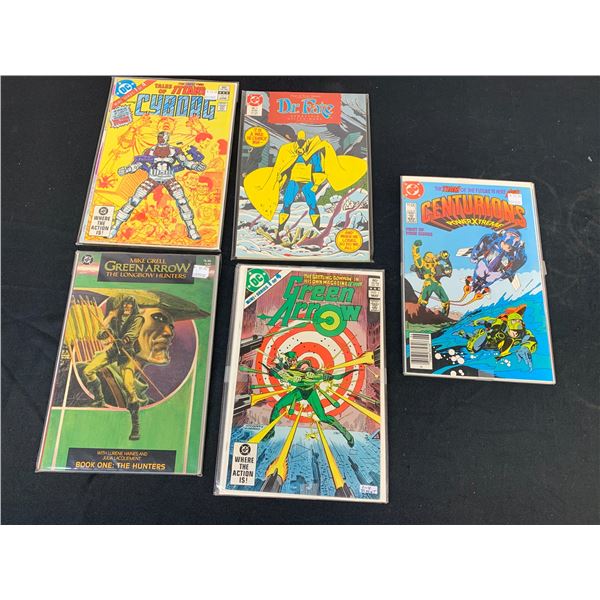 Lot of 5 Mini Short Series Comic Book Sets Centurions, Green Arrow, Dr Fate, Cyborg