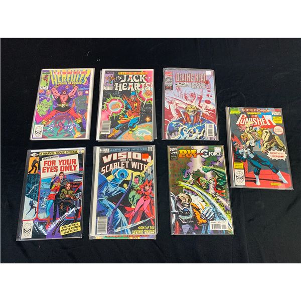 Lot of 7 Comic Mini Series Sets Punisher, Jack of Hearts, Hercules, etc