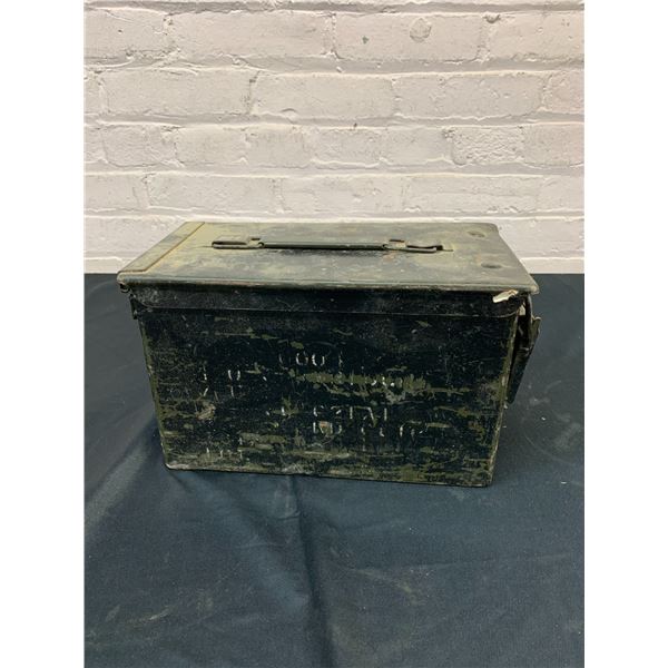 Vintage Metal Ammo Box
