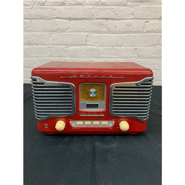 Teac SL-D80 Retro Style Red AM FM Radio, CD Player